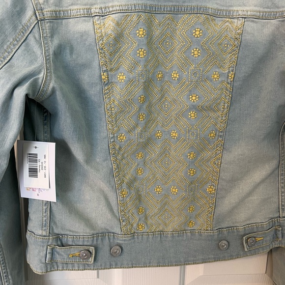 NWT LuLaRoe Embellished Jean Jacket - Picture 3 of 5